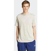 Adidas Sportswear Mens Essentials 3-Stripe Single Jersey T-Shirt - Wonder Alumina/White