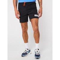 Napapijri Mens V-Box Logo Shorts - Black