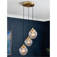 Bhs Betty 3 Light Cluster Ceiling Fitting - Satin Brass