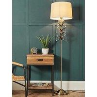 Bhs Paisley Floor Lamp - Antique Brass