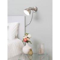 Bhs Daria Plug In Wall Light - Satin Nickel