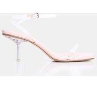 Public Desire Natalya Perspex Midi Heel - Nude