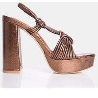 Public Desire Kenya Platform Heels - Bronze