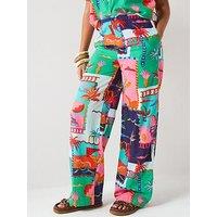 V By Very Postcard Trouser Co-Ord - Multi