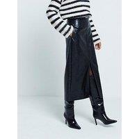 River Island Midaxi Column Skirt - Black