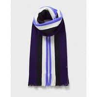 Crew Clothing House Strip Scarf - Navy