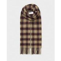 Crew Clothing Wool Scarf - Brown