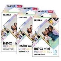 Fujifilm Instax Instax Mini Instant Photo Film - Mermaid Tail, 30 Shot Pack