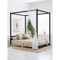 Birlea Darwin Four Poster Bed Frame - Black - King