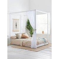 Birlea Darwin Four Poster Bed - White - King