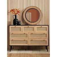 Birlea Croxley 7 Drawer Rattan Chest