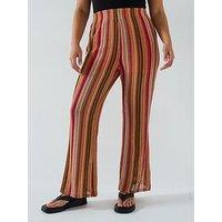 V By Very Curve Crochet Kickflare Trouser Co-Ord