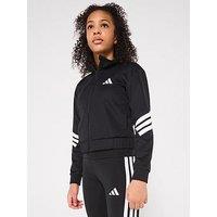 Adidas Junior Girls Nxt Track Jacket - Black - Black/White