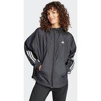 Adidas Womens Training Hyperglam Windbreaker Jacket - Black