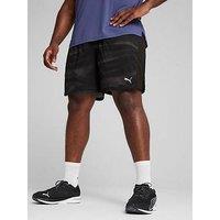 Puma Men'S Running Velocity Printed 7 Inch Shorts - Black