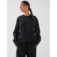 Adidas Womens Training D4T Knit Crew Jumper - Black