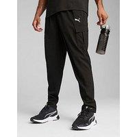 Puma Men'S Training Tech Woven Cargo Pants - Black