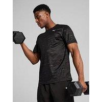 Puma Mens Training Essentials Printed T-Shirt - Black