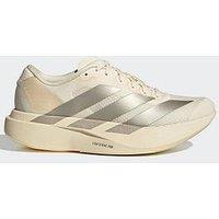 Adidas Womens Running Adizero Evo Sl Trainers - Wonder White/Cyber Metallic/Warm Vanilla