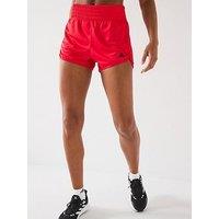 Adidas Womens Training Pacer Knit High Waist 5 Inch Shorts - Red