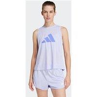 Adidas Womens Train Essentials Logo Tank - Purple