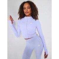 Adidas Womens Training Hyperglam Full Zip Jacket - Purple