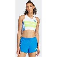 Adidas Womens Running Adizero Crop Top - White