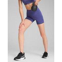 Puma Womens Training Essential High Waisted 5Inch Bike Shorts - Blue