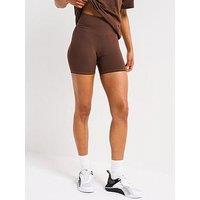 Puma Womens Training Evolve High Waist 5Inch Tight Shorts - Brown