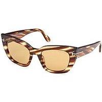 Tom Ford Athena Cat Sunglasses - Blonde Havana