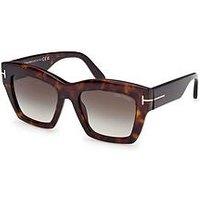 Tom Ford Luna Butterfly Sunglasses - Dark Havana