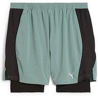 Puma Men'S Running Velocity 2-In-1 Shorts - Green