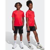 Adidas Junior Boys Train Essentials 3 Stripe Set - Red/Black