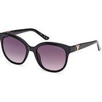 Guess Round Sunglasses - Shiny Black