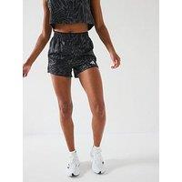 Adidas Womens Train Essentials Printed Shorts - Black