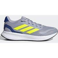 Adidas Boys Junior Runfalcon 5 Trainers - Grey - Silver/Lemon/Royal Blue