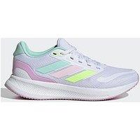 Adidas Girls Junior Runfalcon 5 Trainers - White - White/Mint/Pink