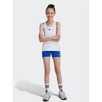 Adidas Junior Girls Training Tech Fit Bike Shorts - Blue