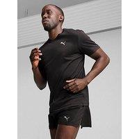 Puma Mens Running Graphics Faster T-Shirt - Black