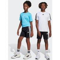 Adidas Junior Boys Train Essentials 3 Stripe Shorts - Black