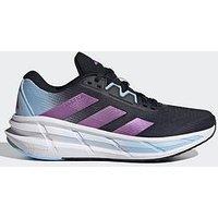 Adidas Womens Running Questar 3 Trainers - Core Black/Purple Burst/Blue