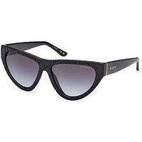 Guess Cat Eye Frame Sunglasses - Matte Black