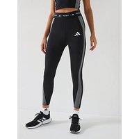 Adidas Womens Training Tech Fit Colourblock 7/8 Tights - Black/Grey Four