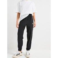 Adidas Womens Train Essential 3 Stripe Woven Pants - Black