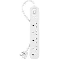 Belkin 4 Socket 2M Usb A & C Surge Protected Extension Lead