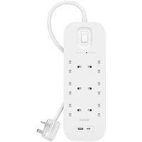 Belkin 6 Socket 2M Usb A & C Surge Protected Extension Lead