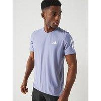 Adidas Men'S Running Own The Run T-Shirt - Silver Violet