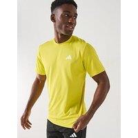 Adidas Men'S Training Essential Base T-Shirt - Pure Sulphur/White