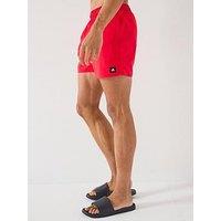 Adidas Mens Solid Clx Swim Shorts - Pure Ruby/Black