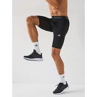 Adidas Mens Training Tech Fit Base Shorts - Black